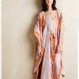 Paper crown caftan dress